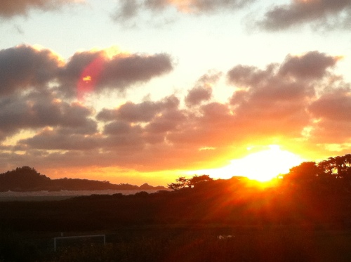 sunset over Pacific Carmel