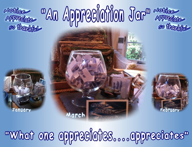 appreciation jar, noticing the positives in daily life