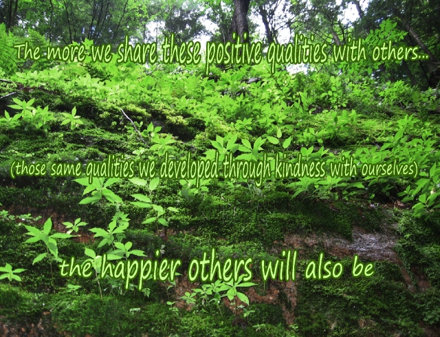 the happier we are, the happier others will be