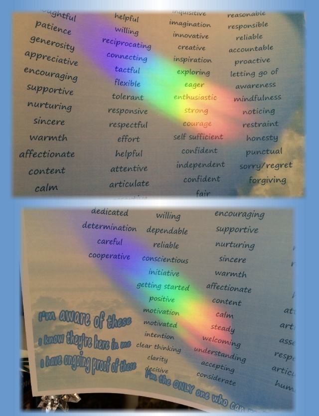 rainbow connection qualities with rainbow lights on them